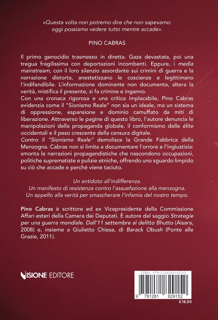 Contro il Sionismo Reale