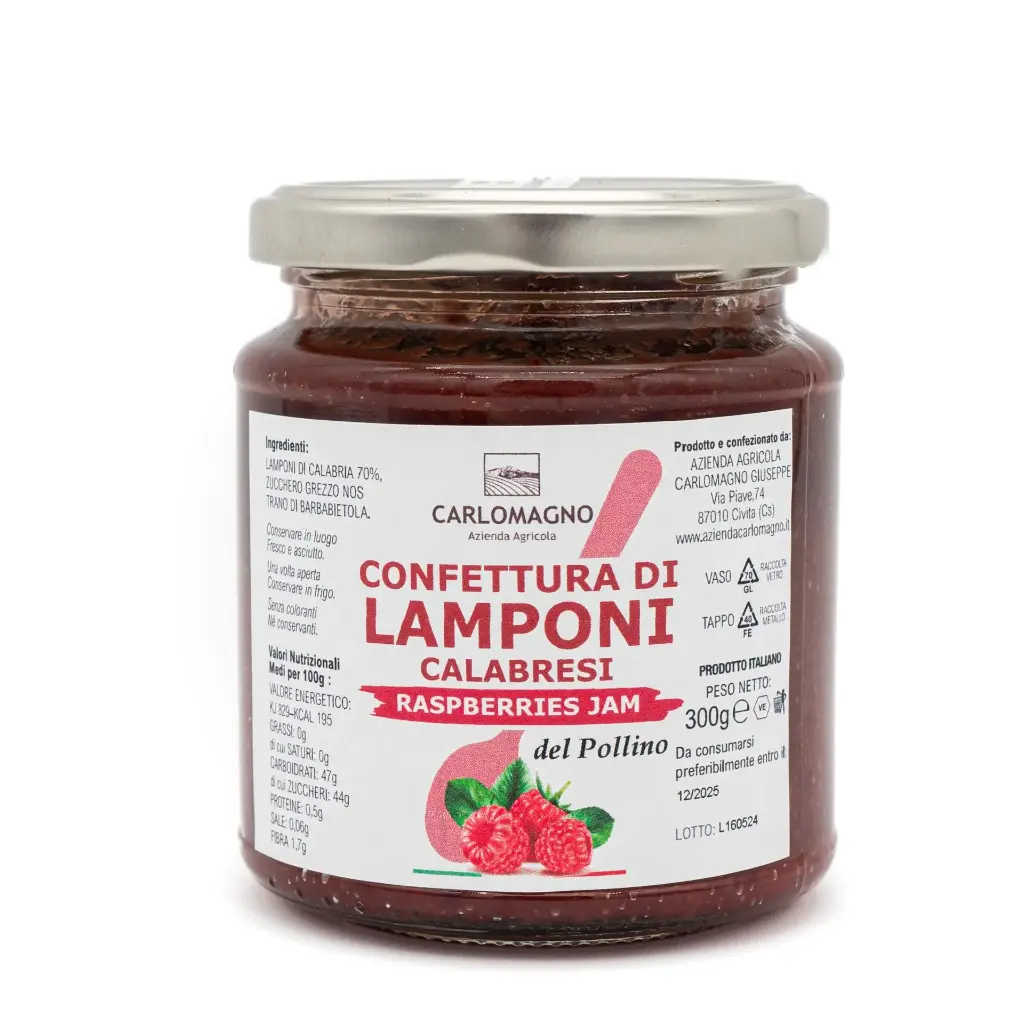 Confettura di lamponi 70%